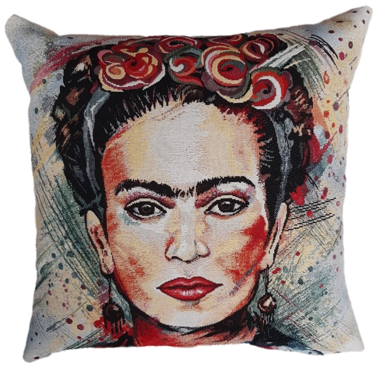 Poszewka Na Poduszkę Jasiek 45X45 Cm Żakardowa Dekoracyjna Ozdobna Frida