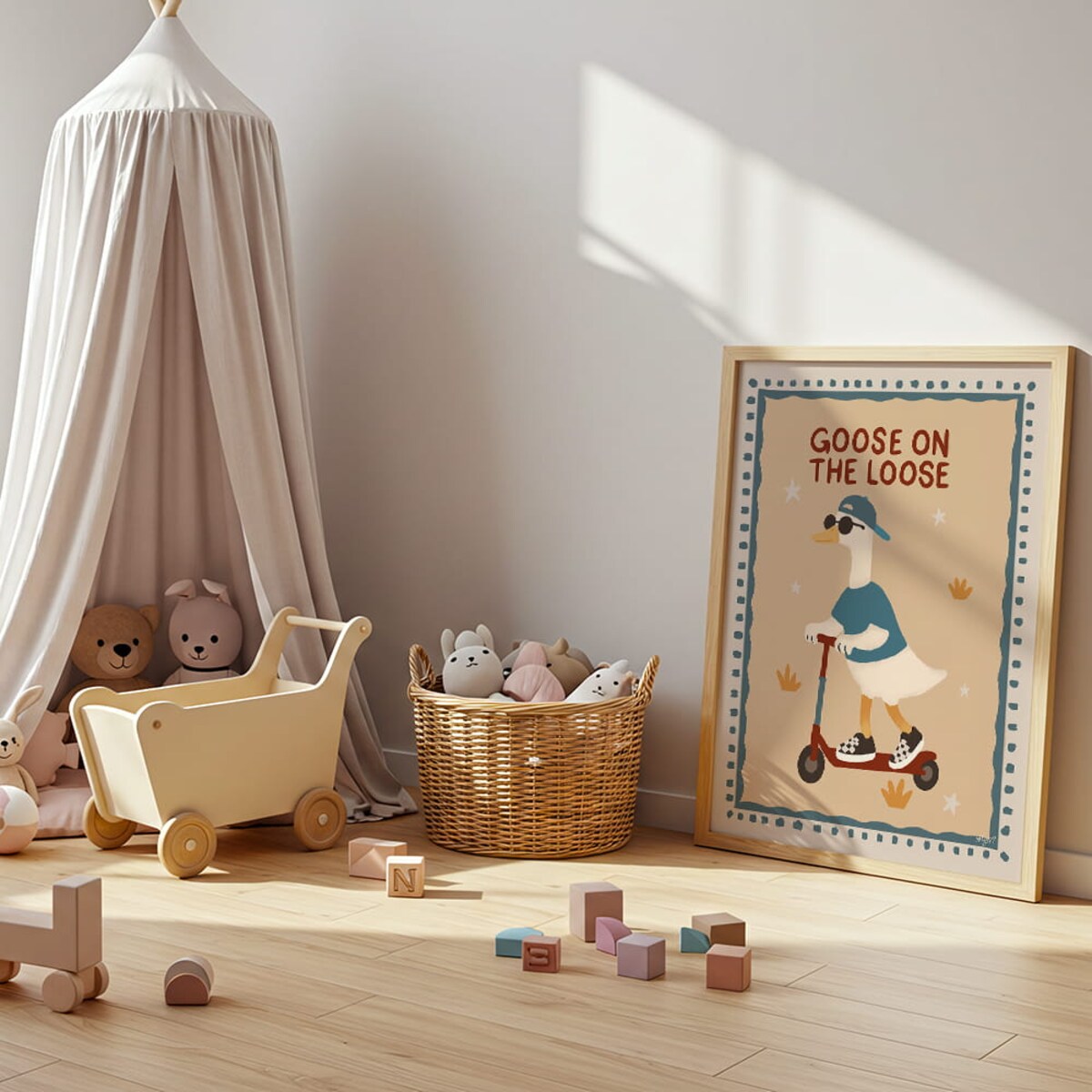 plakat gęś na wolności 70x100