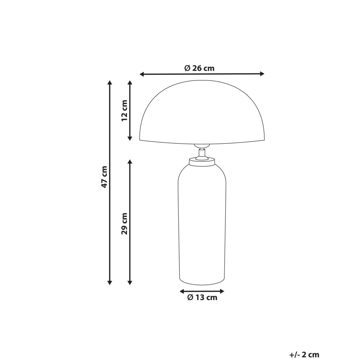 Lampa stołowa JALANGI Metal Srebrny
