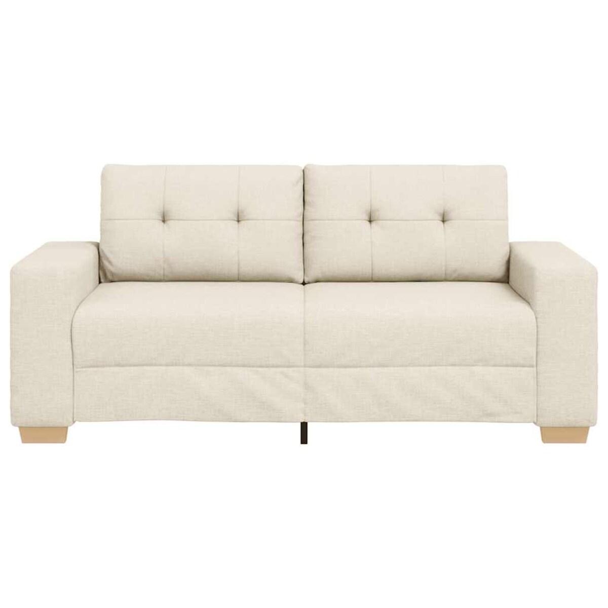 vidaXL Sofa dwuosobowa obity lnem, 140 cm