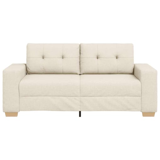 vidaXL Sofa dwuosobowa obity lnem, 140 cm