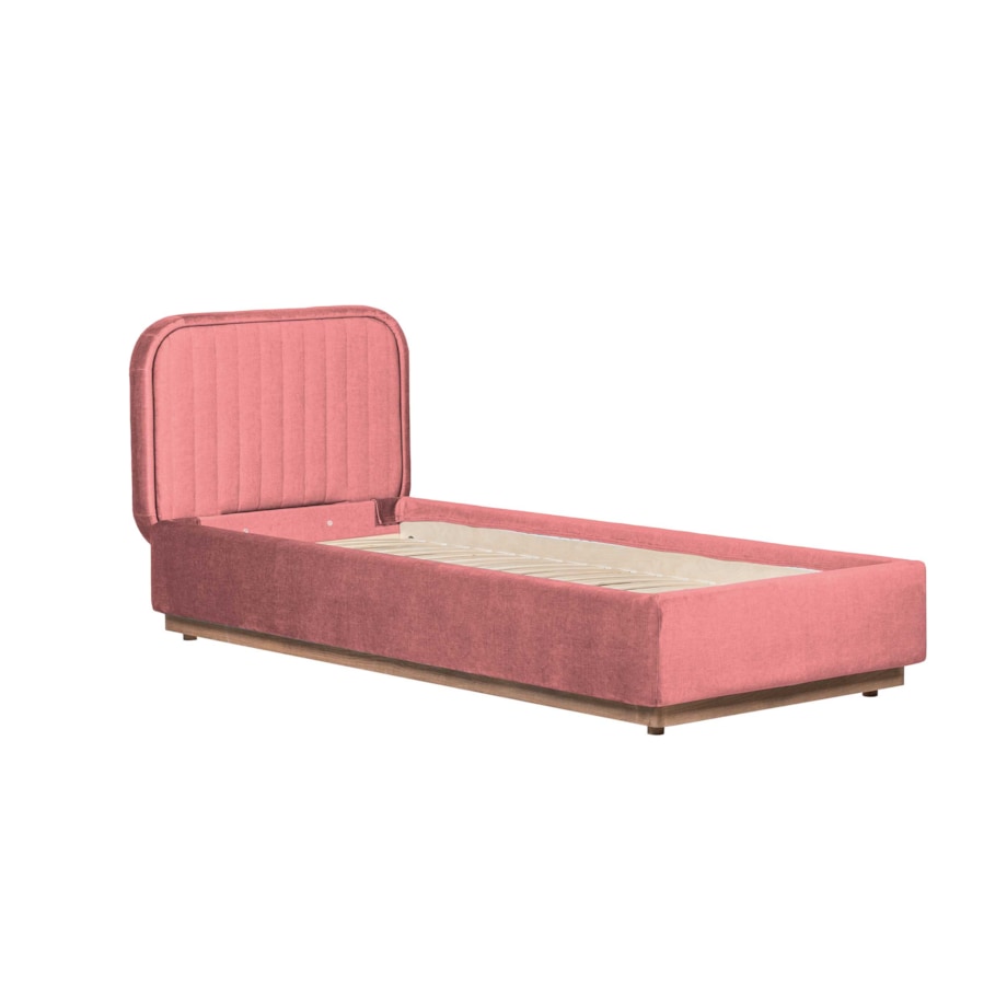 Łóżko dziecięce Delikate (90x200) w tkaninie Deluxe Steel