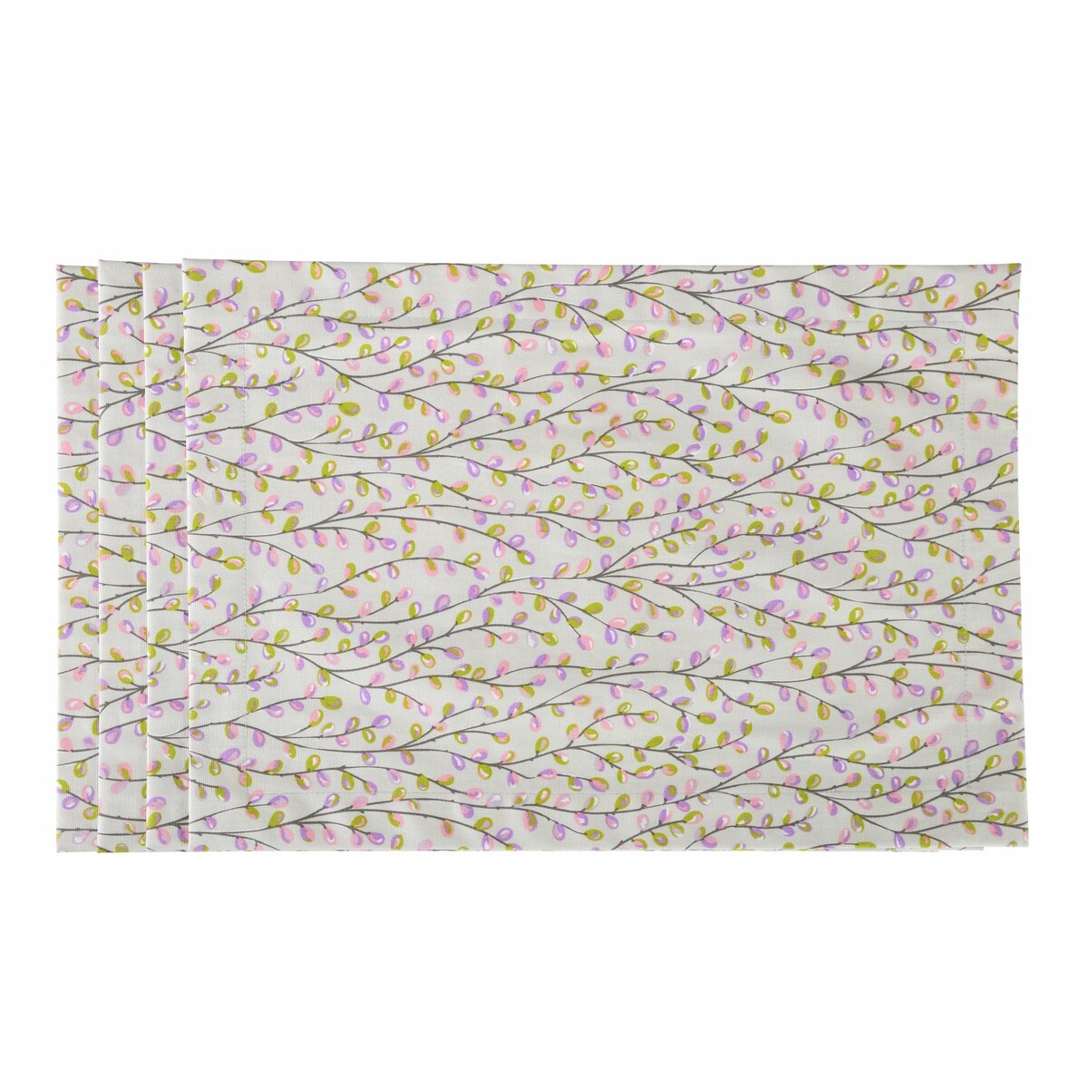 Powlekane podkładki plamoodporne Purple Catkins – komplet 4 szt.