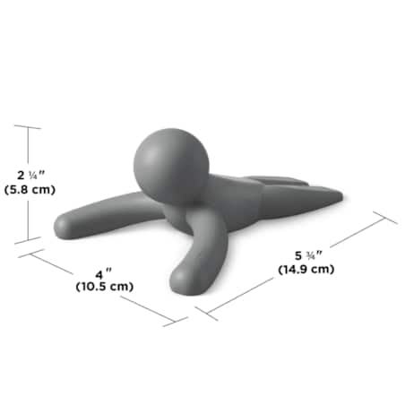 Stoper do drzwi antracytowy Buddy, 15 x 6 x 11 cm, Umbra
