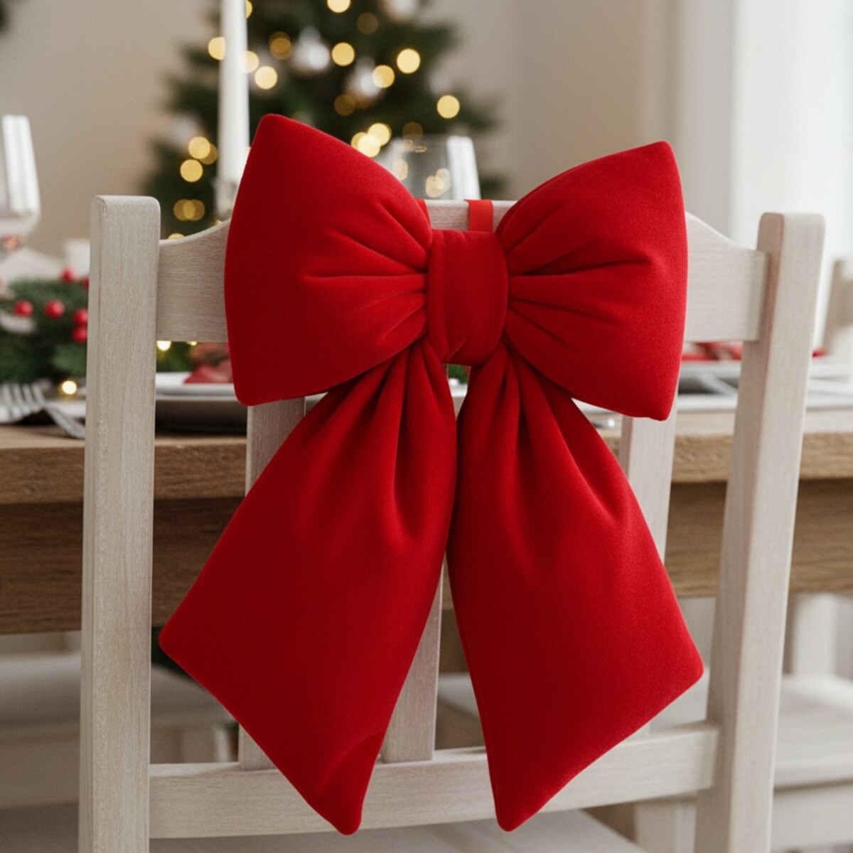 Kokarda czerwona ręcznie szyta 30x28x6,5 cm