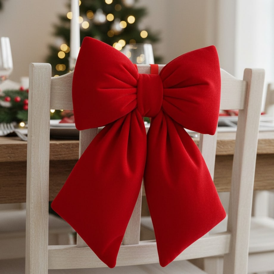 Kokarda czerwona ręcznie szyta 30x28x6,5 cm