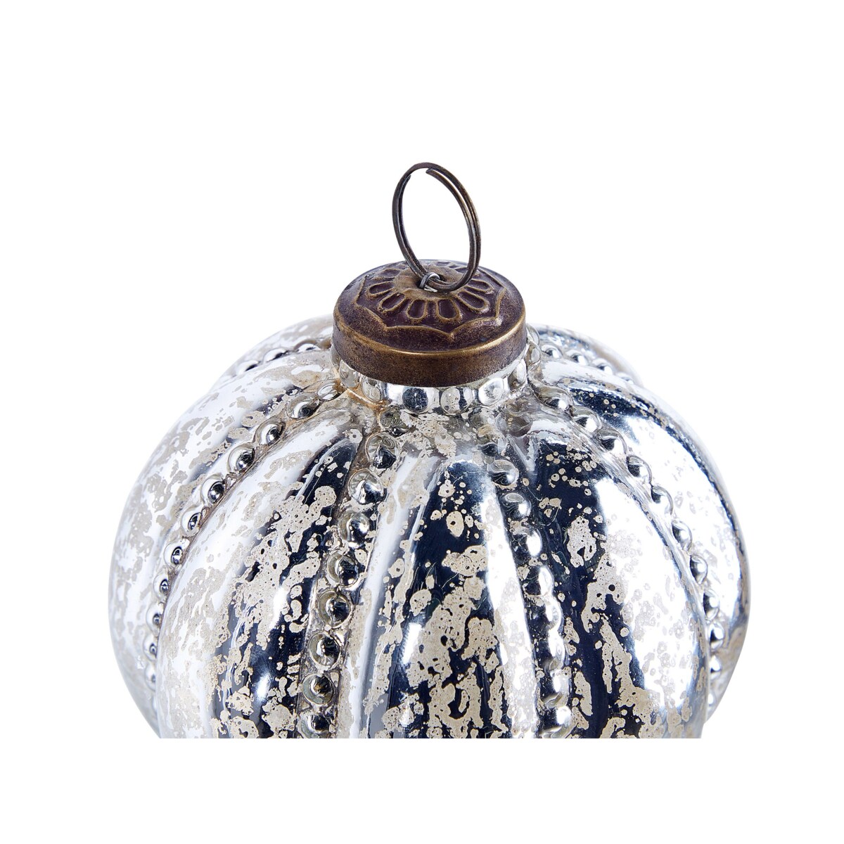 Zestaw 6 bombek szklanych srebrny ARGENTIN