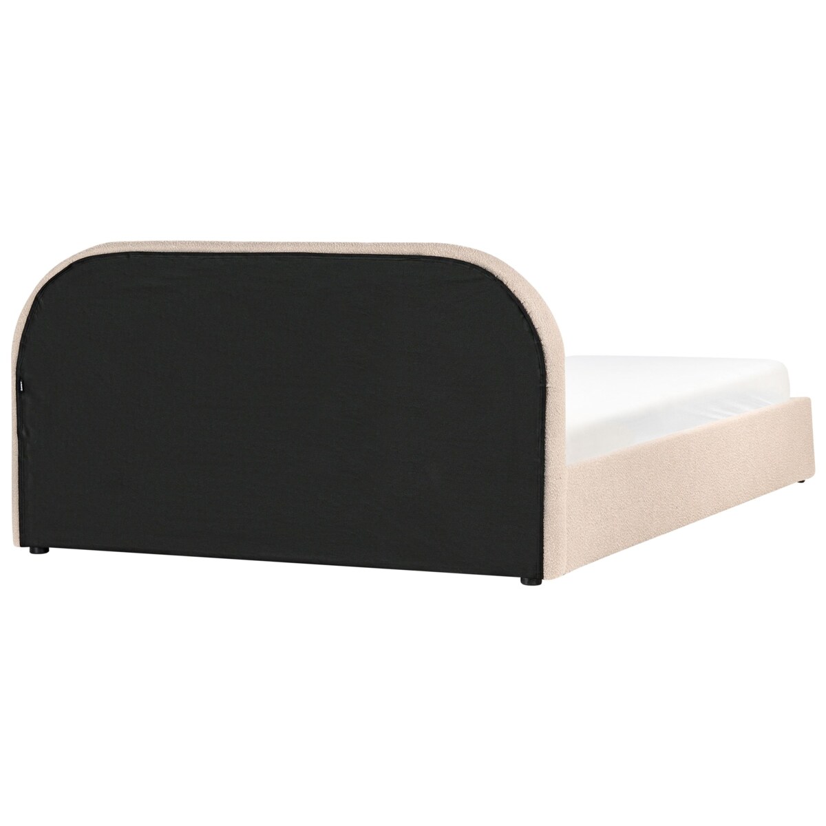 Łóżko z pojemnikiem Boucle QUILLIEN 180 x 200 cm Beżowy