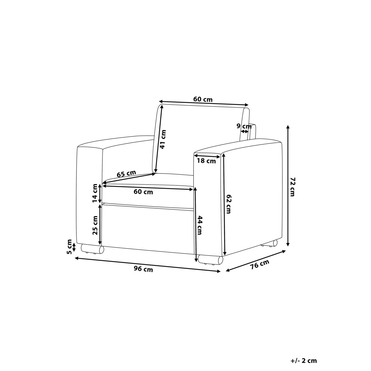Fotel HELSINKI Skóra naturalna Biały