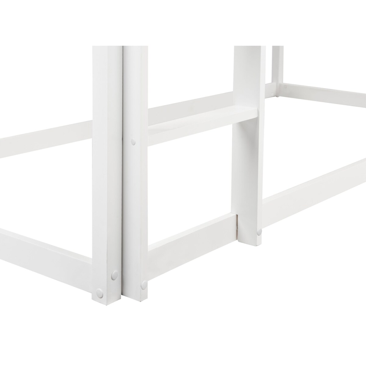 Łóżko na antresoli Domek Drewno DIENNE 90 x 200 cm Biały