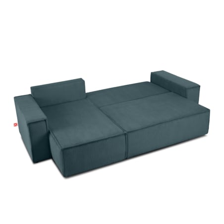 KONSIMO NAPI Narożnik uniwersalny z funkcją spania, niebieski prawy/lewy