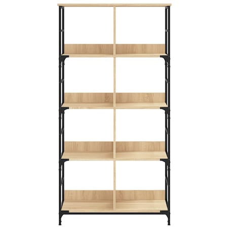 vidaXL Regał na książki, dąb sonoma, 78,5x33x153 cm