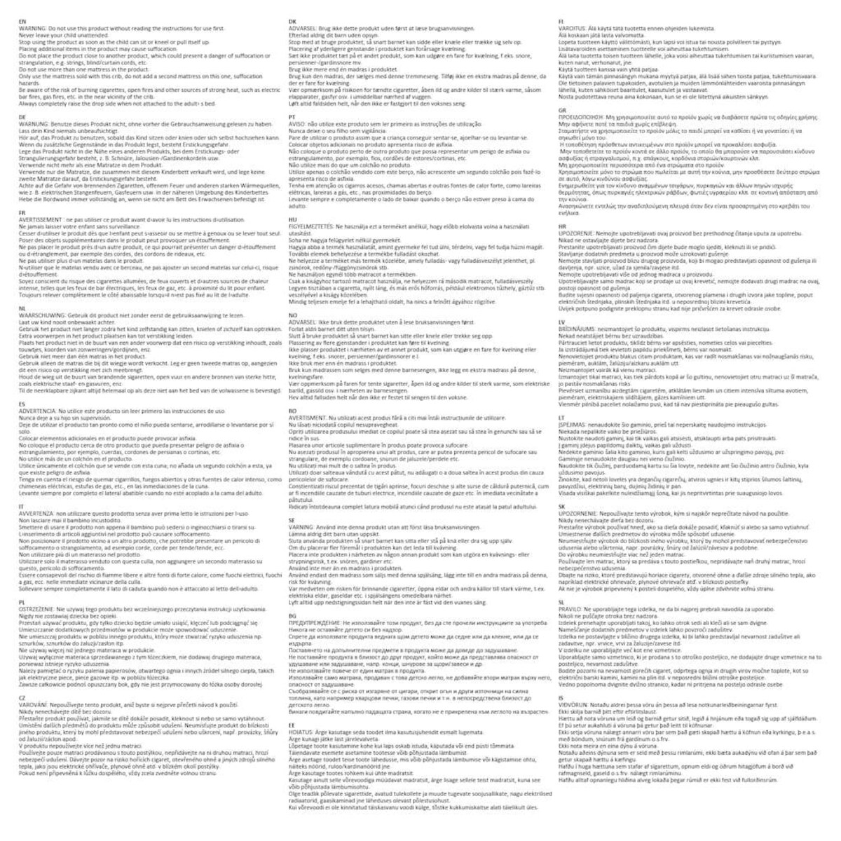 vidaXL Łóżeczko dziecięce z materacem, jasnoszare, lniana tkanina