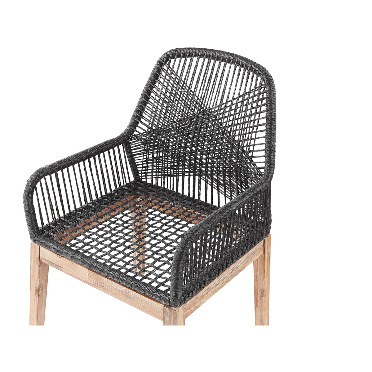 Zestaw ogrodowy dla 6 osób OLBIA z poduszkami Beton Czarny