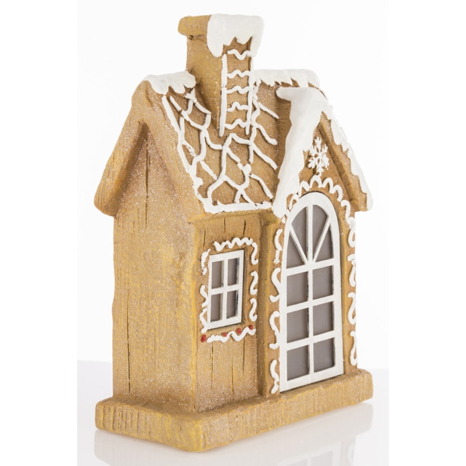 Dekoracja - piernikowy domek LED 32x23 cm