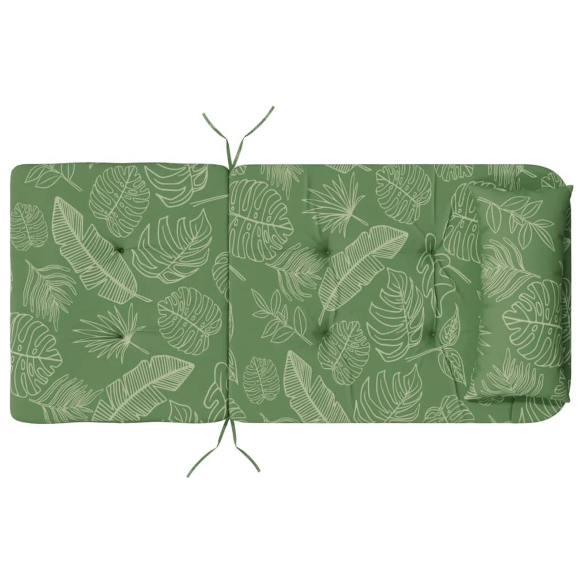 vidaXL Poduszki na krzesła Adirondack, 2 szt., wzór w liście, tkanina