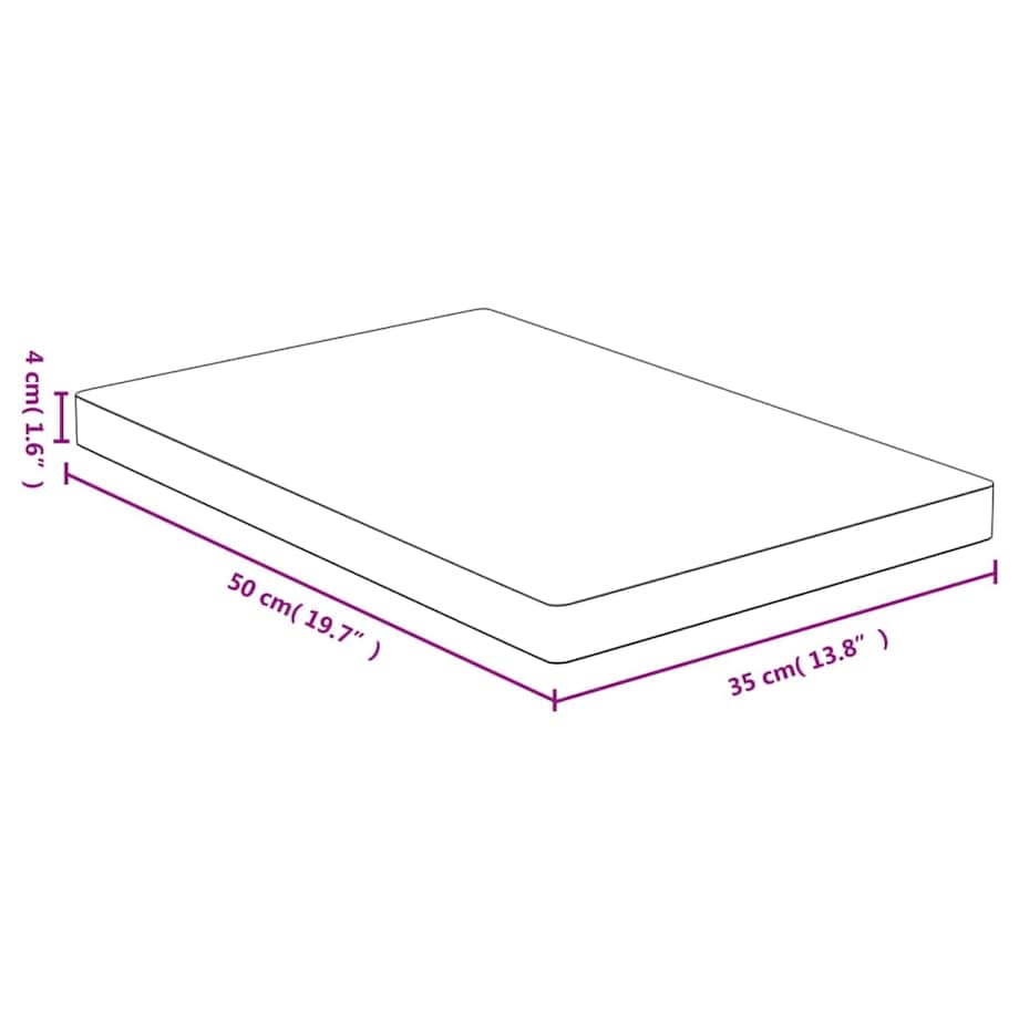 vidaXL Deska do krojenia, 35x40x4 cm, bambusowa