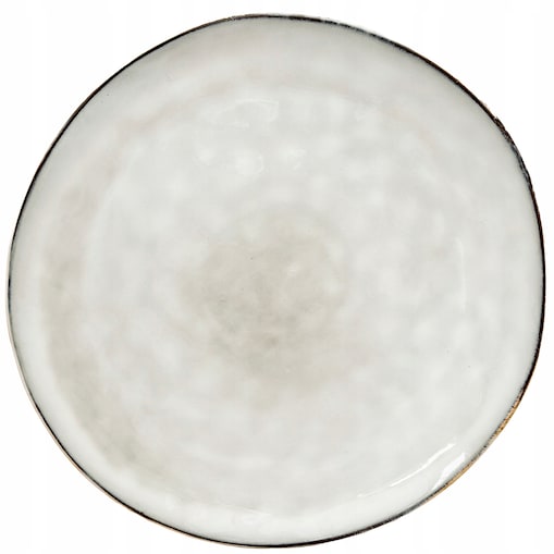 TALERZ OBIADOWY PŁYTKI PŁASKI BEŻOWY 28cm CERAMICZNY OKRĄGŁY NA SZTUKI