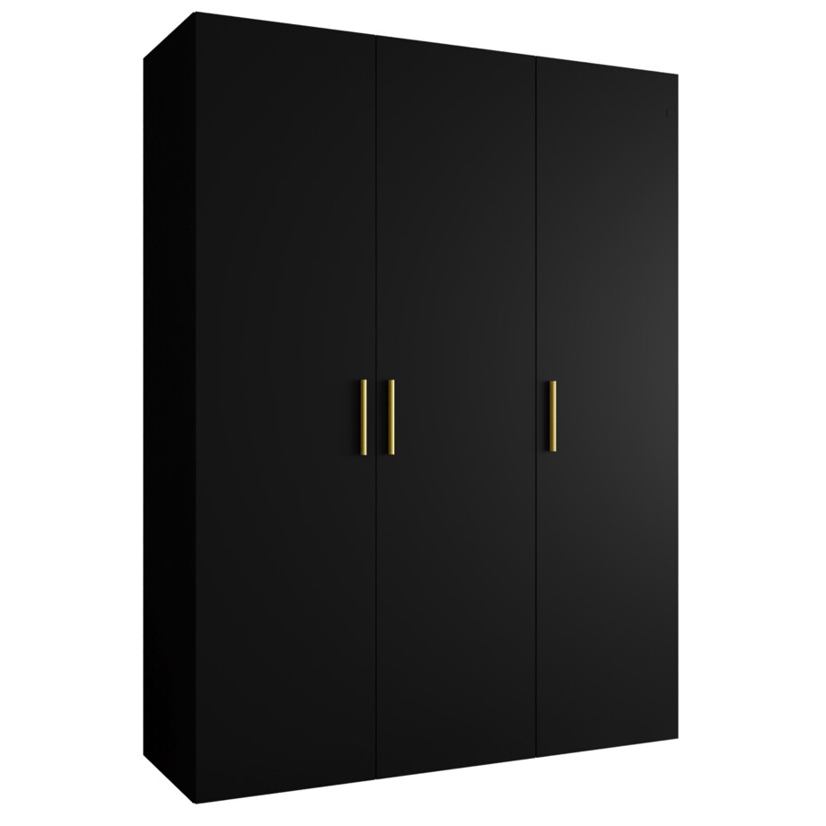 Szafa uchylna otwierana BARI 1 150 wys. 202 cm Czarny + u. Złoty