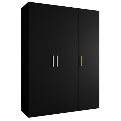Szafa uchylna otwierana BARI 1 150 wys. 202 cm Czarny + u. Złoty