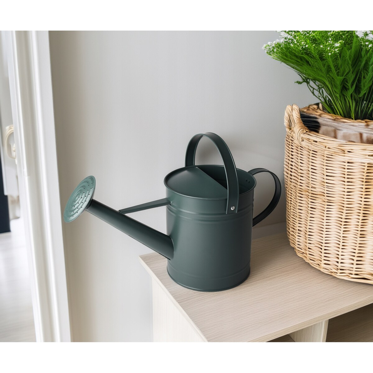 KONEWKA 5L OGRODOWA DUŻA DO PODLEWANIA NA BALKON DOMOWA RETRO ZIELONA