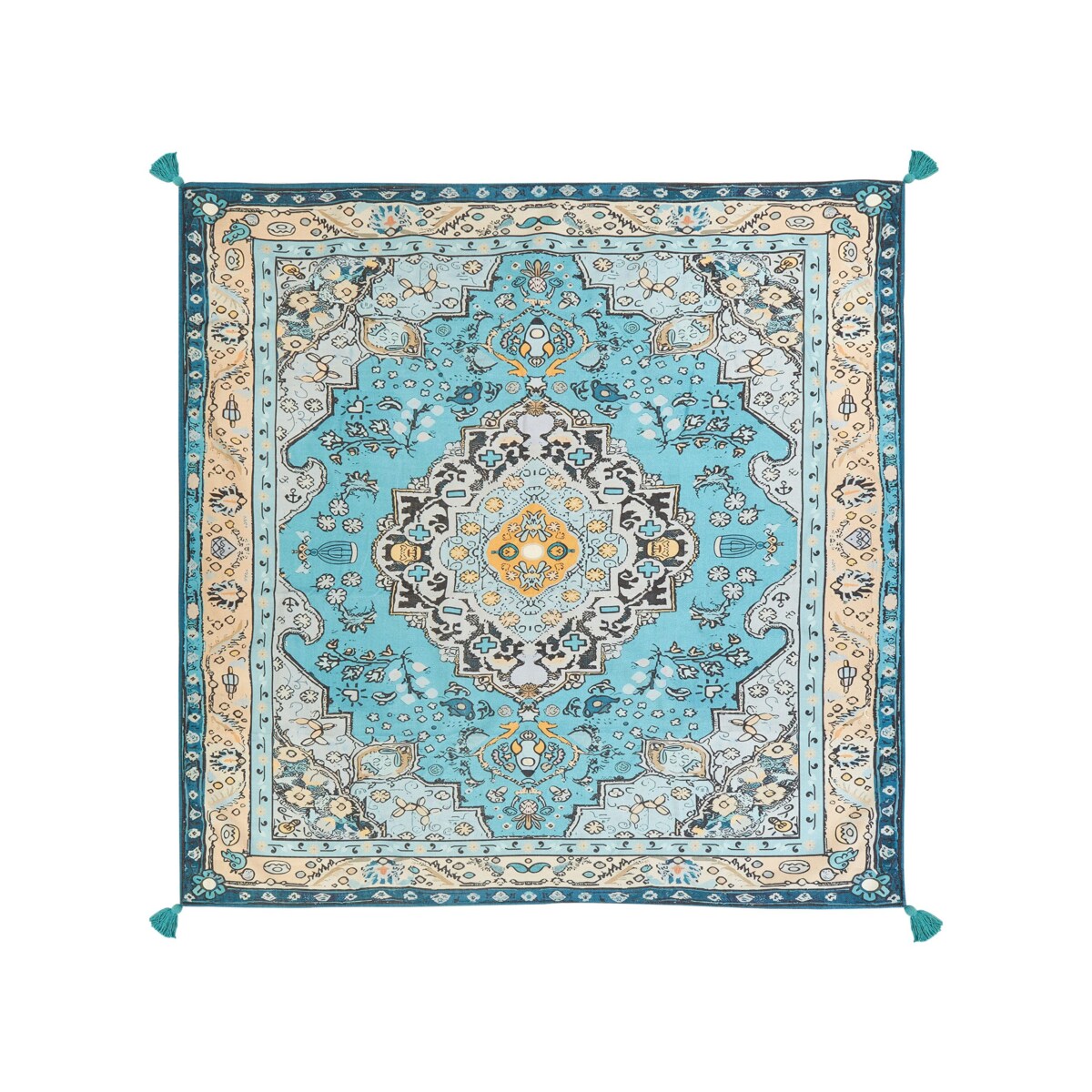 Koc piknikowy KOTLA 200 x 200 cm Niebieski