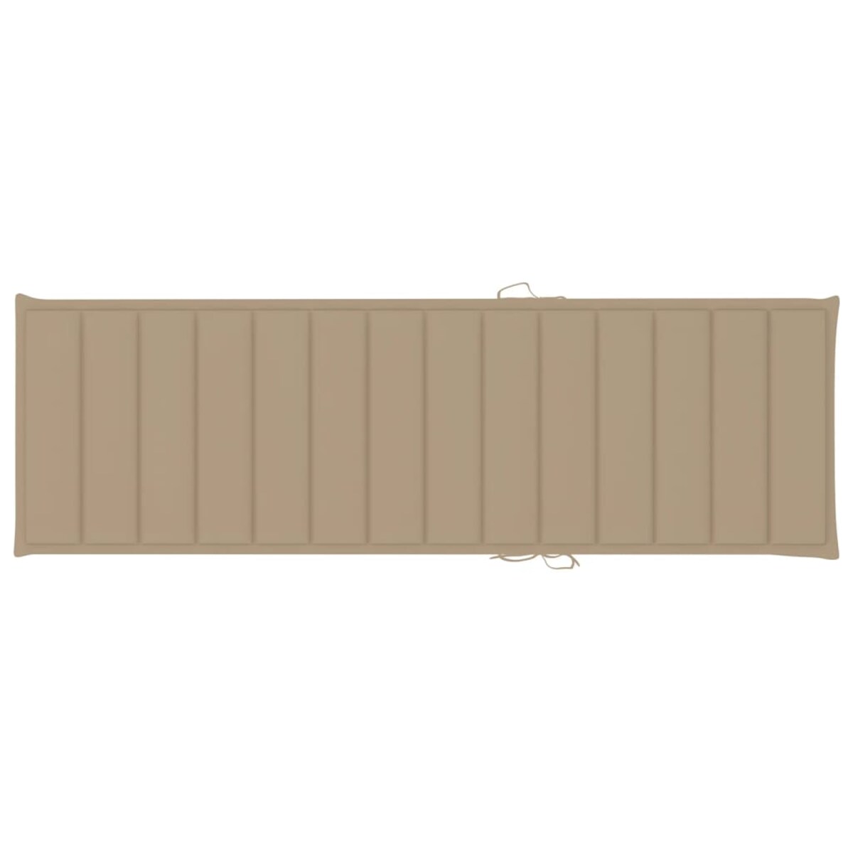 vidaXL Leżak z beżową poduszką, impregnowane drewno sosnowe