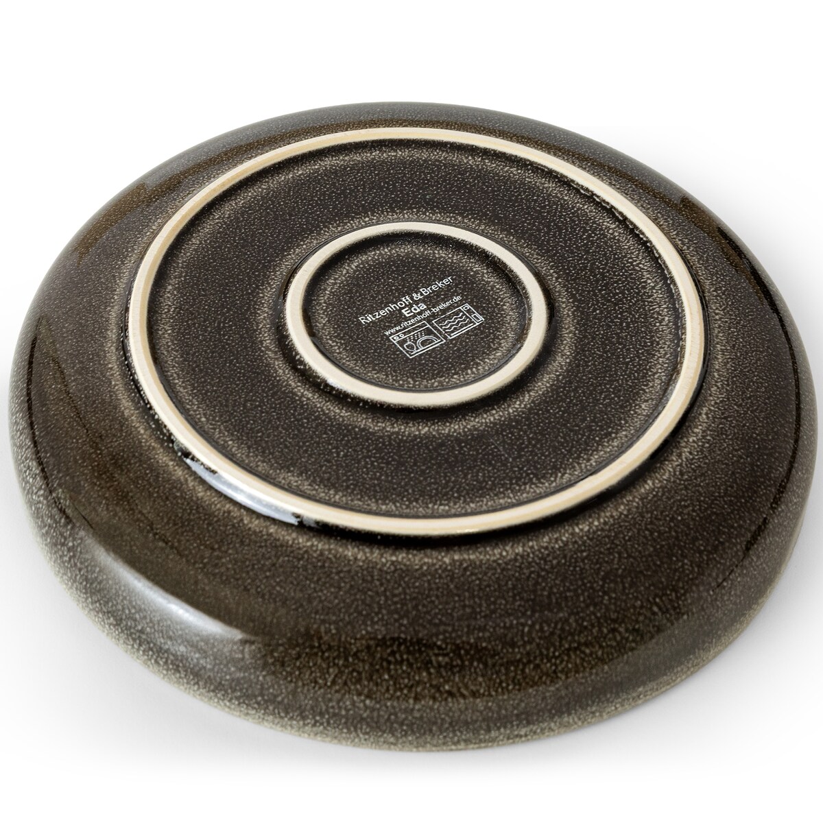 EDA Zestaw obiadowy 6 os. (32 el.), brązowy/szary/beżowy