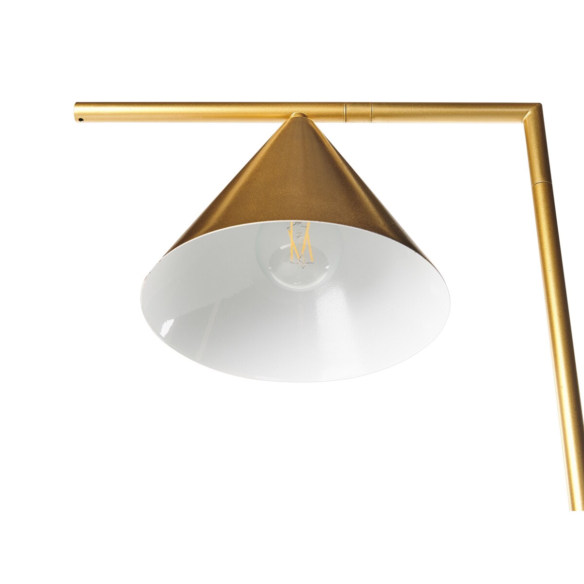 Lampa podłogowa metalowa złota MOCAL