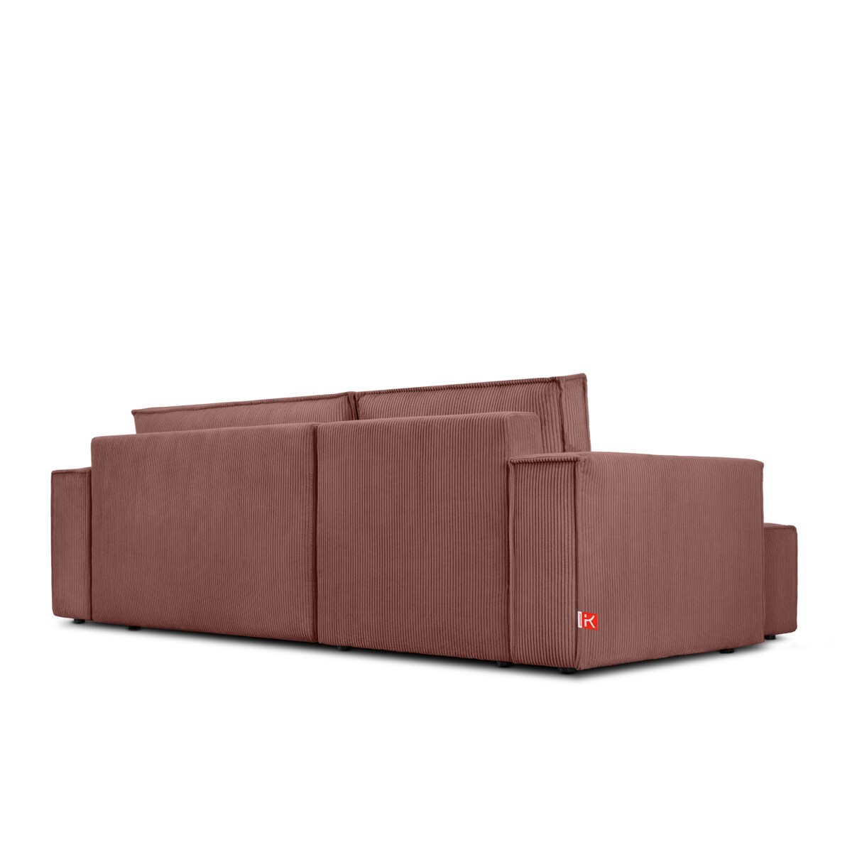 KONSIMO NAPI Uniwersalny narożnik z funkcją spania, różowy, prawy/lewy