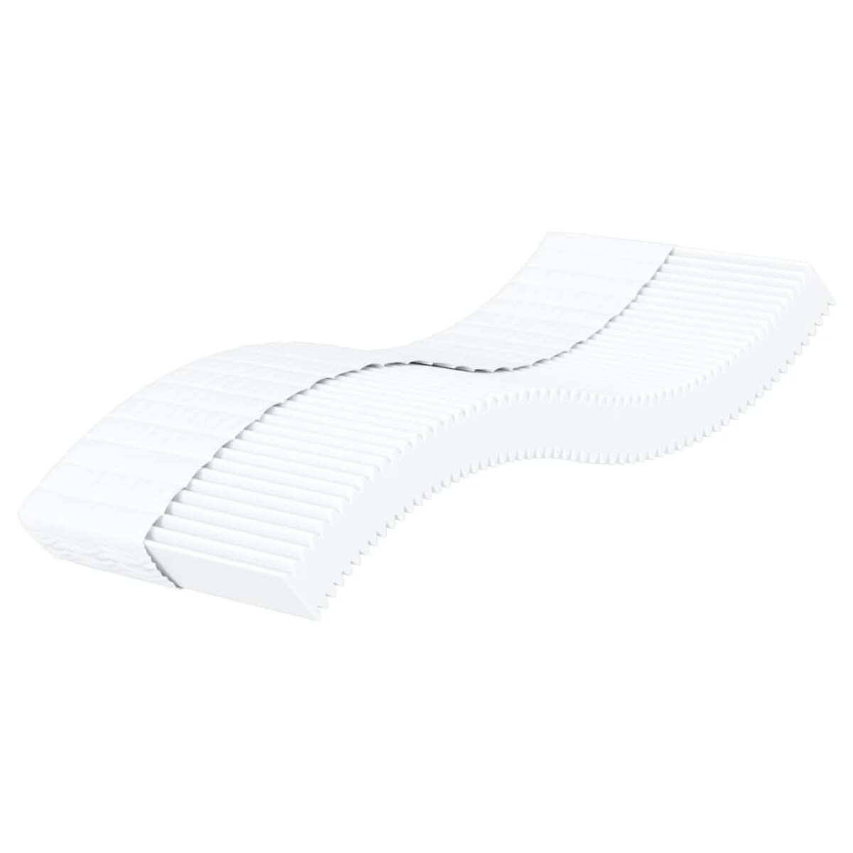 vidaXL Materac piankowy, biały, 90x210 cm, twardość H2/H3