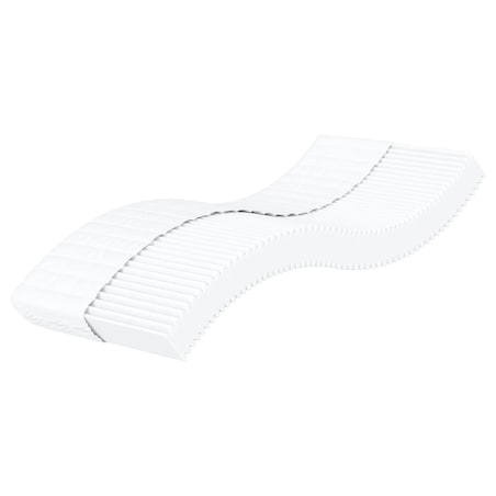vidaXL Materac piankowy, biały, 90x210 cm, twardość H2/H3