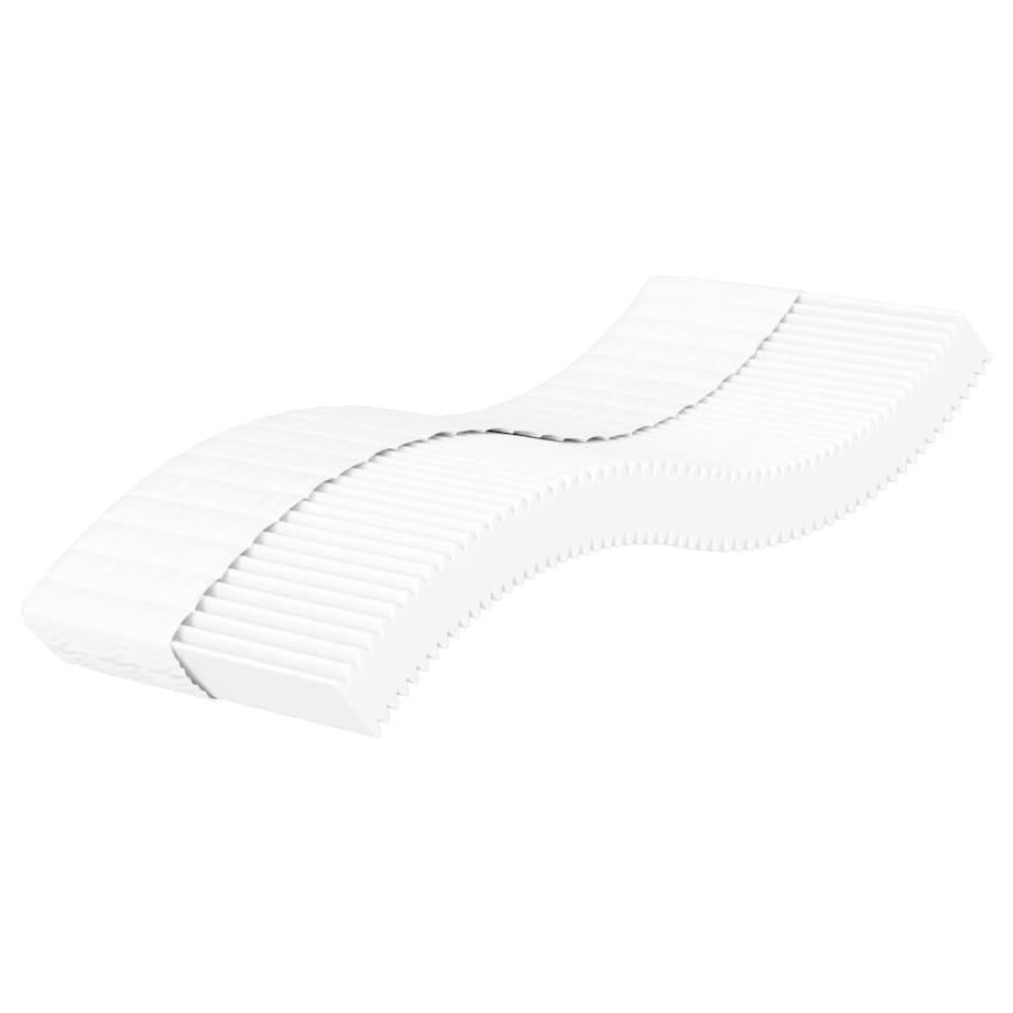 vidaXL Materac piankowy, biały, 90x210 cm, twardość H2/H3