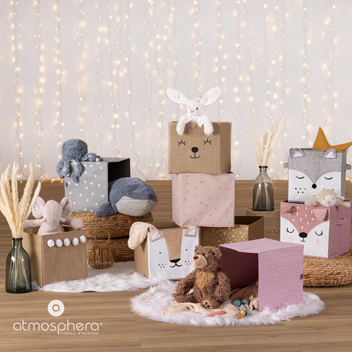 Pojemnik tekstylny na zabawki