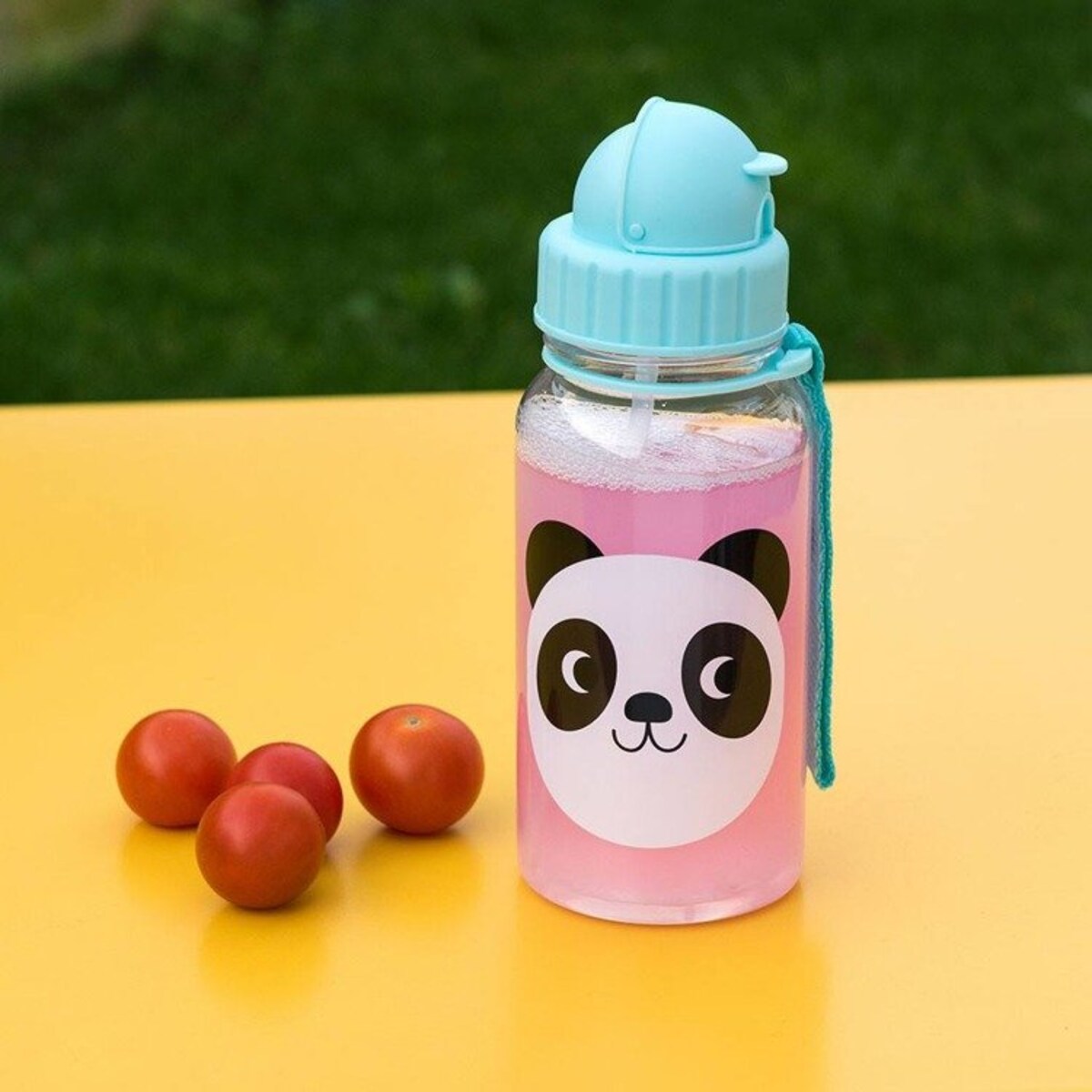 Bidon na wodę ze słomką 500 ml dla dziecka, Panda Miko, Rex London