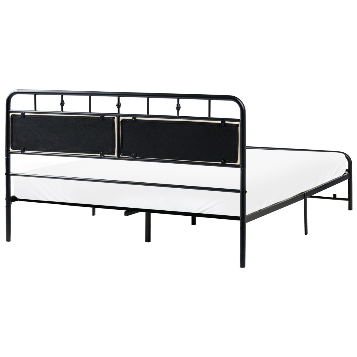 Łóżko Metal BREUILLET 160 x 200 cm Czarny