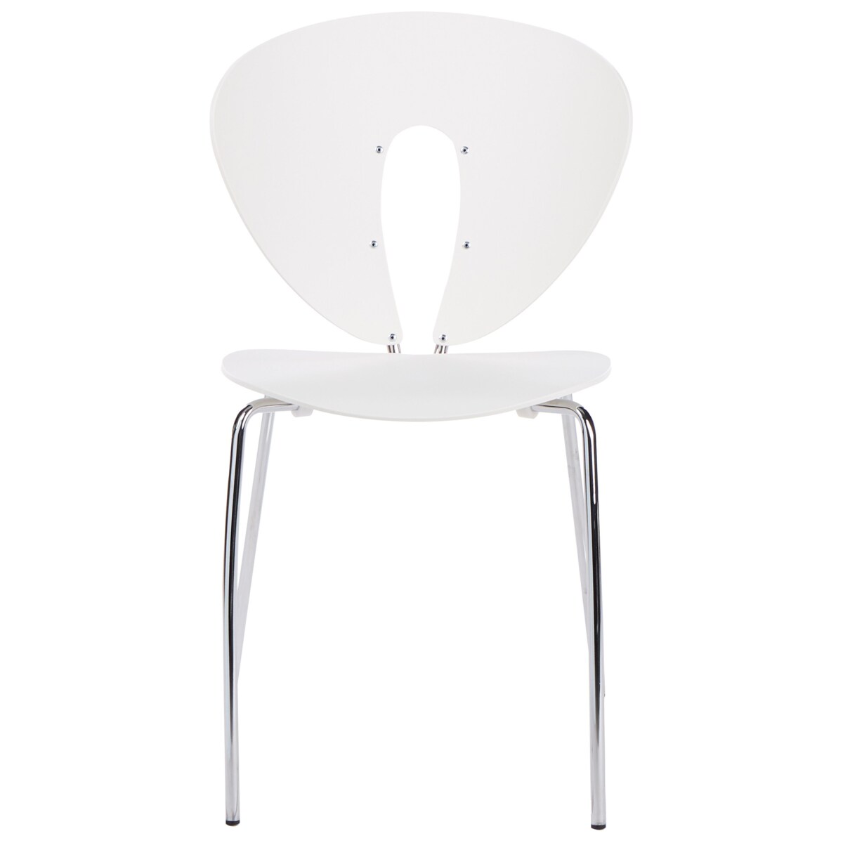 Krzesło do jadalni Zestaw 2 Biały TRACY