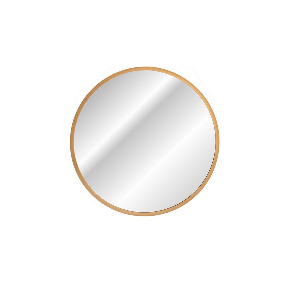 Okrągłe lustro LED w złotej ramie, 60 cm - Saturn