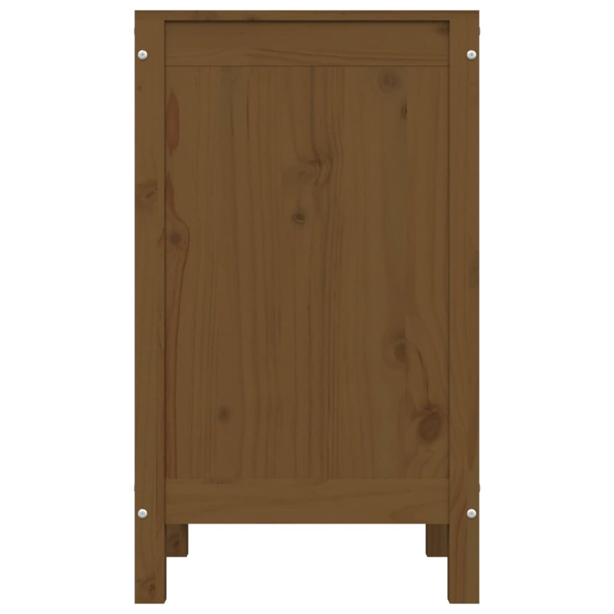 vidaXL Skrzynia na pranie, miodowy brąz, 44x44x76 cm, lita sosna