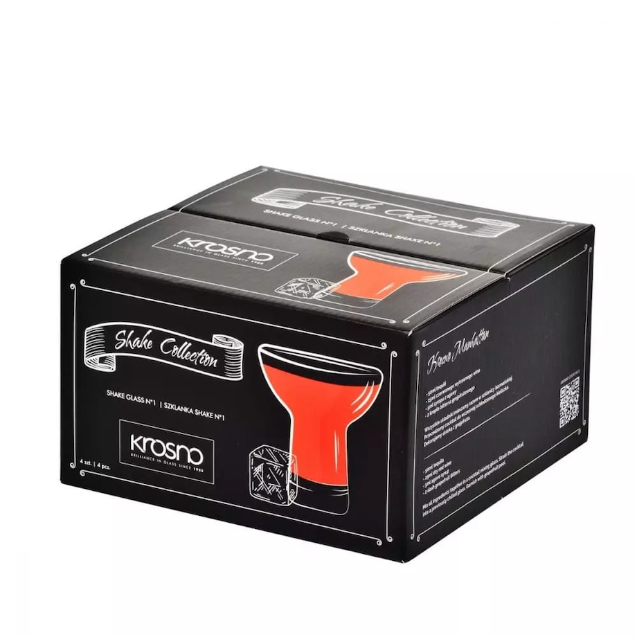 Szklanki Drinków Soku Krosno Shake N°1 manhattan 190 ml 4 sztuki Nowowczene