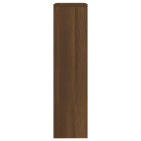 vidaXL Szafka na buty, lustro i 2 szuflady, brązowy dąb, 63x17x67 cm