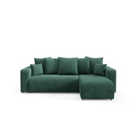 Narożnik EVORA L z pojemnikiem tkanina miękki plusz Kolor: Onega 01