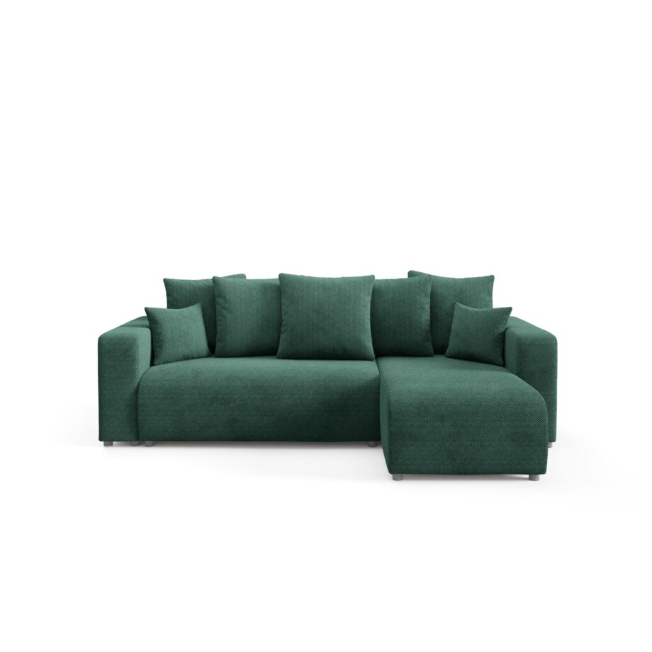 Narożnik EVORA L z pojemnikiem tkanina miękki plusz Kolor: Onega 01