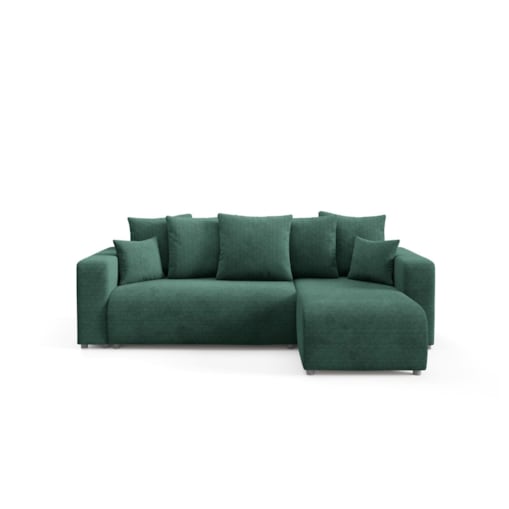 Narożnik EVORA L z pojemnikiem tkanina miękki plusz Kolor: Onega 01