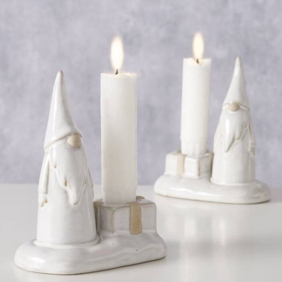 Świecznik z krasnalem 9,6x11,2 cm KABOUTER - II