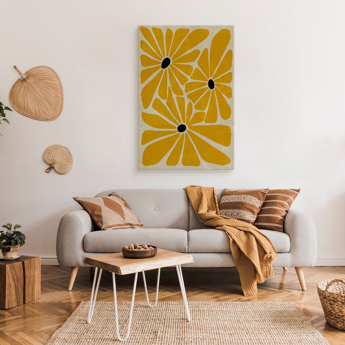 Obraz Żółte Polne Kwiaty 30x40cm