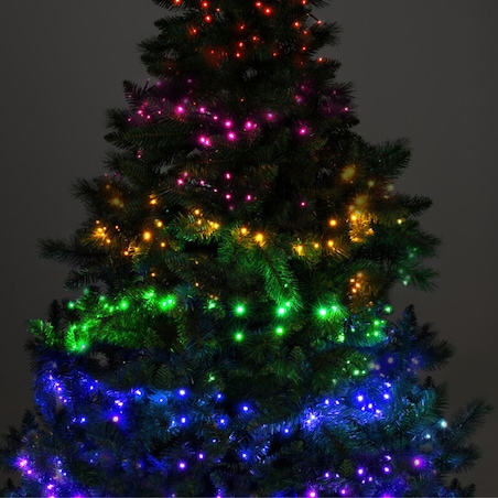 Lampki choinkowe LED z efektem bieżącej wody, 400 szt.