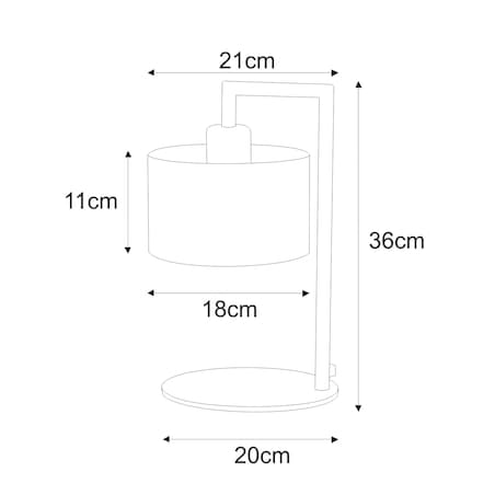 Lampka stołowa / nocna K-4322 z serii SIMONE BLACK