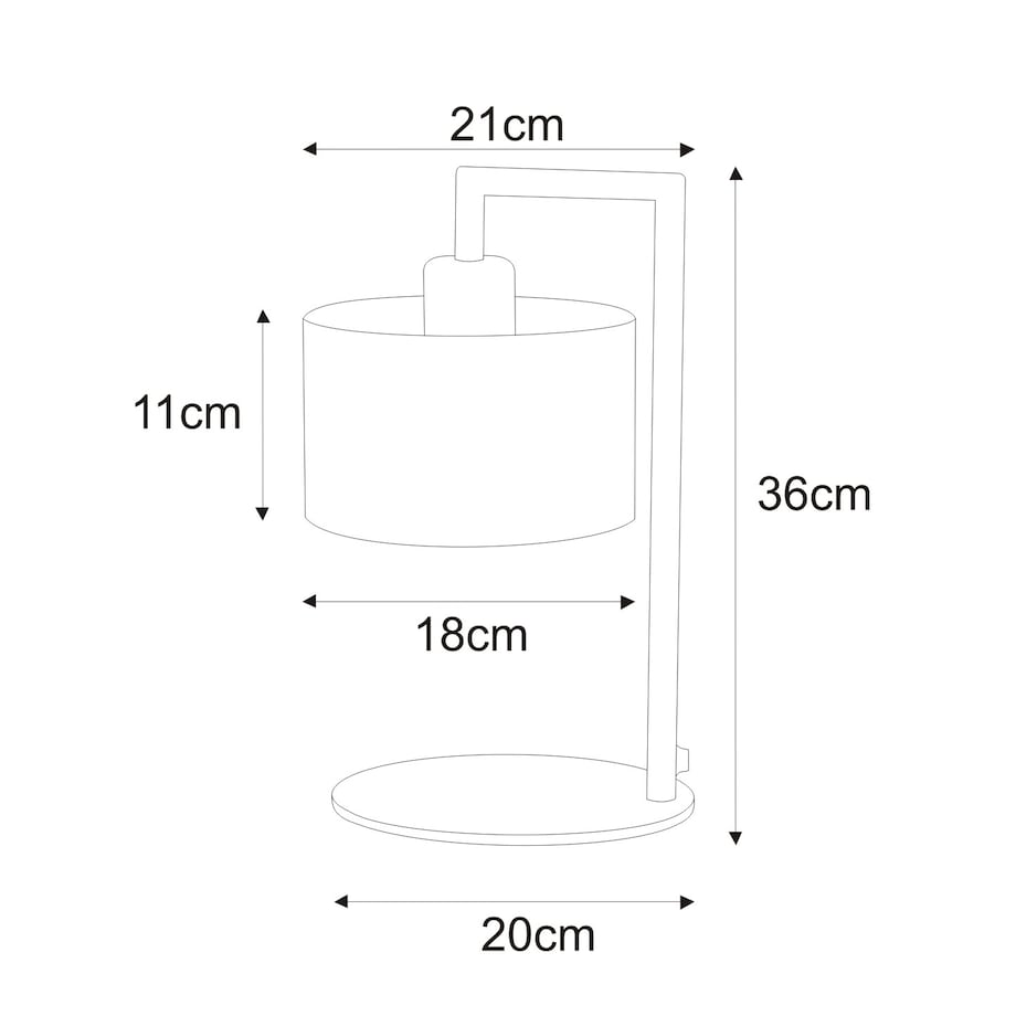 Lampka stołowa / nocna K-4322 z serii SIMONE BLACK