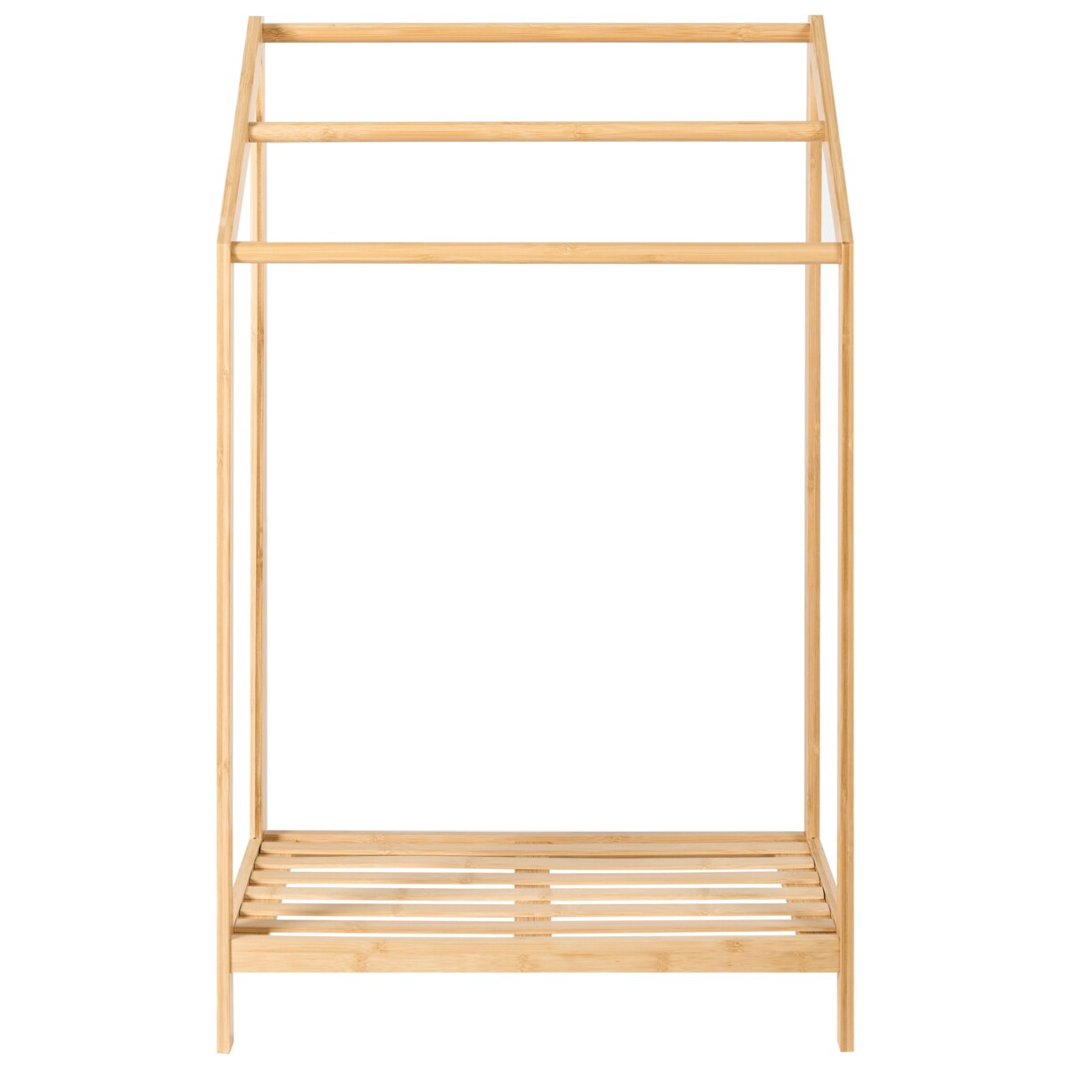 Stojak na ręczniki z półką YUNGAS Drewno bambusowe Jasnobrązowy